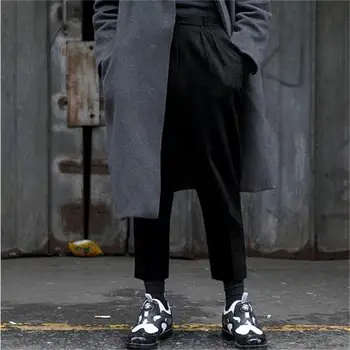  Мужские брюки Haren, осенне-зимние новинки, Harajuku, Хай-стрит, деловые, зрелые, повседневные брюки большого размера Nine Points