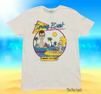  Новая мужская винтажная футболка MTV Beavis And Butthead Spring Break Beach