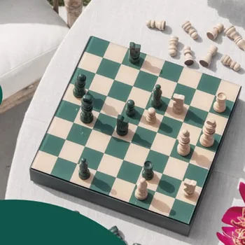  Роскошный шахматный набор Memory, настольный столик для семейной вечеринки, Eorthotics, карманная настольная игра на открытом воздухе Reloj De Ajedrez, украшение для шахмат