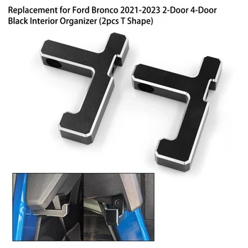  Нескользящие Вращающиеся Крючки для корзины для покупок Ford Bronco 2021-2023 2-дверный 4-дверный черный Органайзер для салона