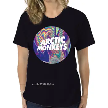  Мужская футболка, футболки Arctic Monkey, психоделические черные футболки, женская футболка