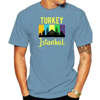  Винтажная Турецкая мечеть, Стамбульская футболка, мужские футболки с надписью, женские футболки, Потрясающие футболки с коротким рукавом