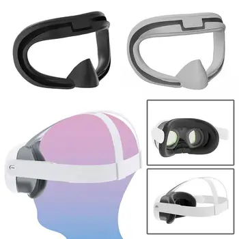  Силиконовая Маска Для Глаз Маска Для Meta Quest 3 Подушка Для Лица Защитный Чехол Накладка Для Глаз Для Oculus Quest 3 VR Аксессуары C6M3